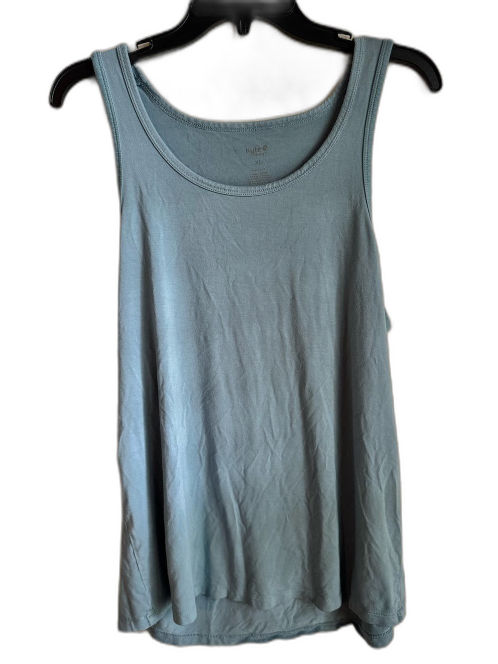 Kyte Baby Women’s Lounge Tank Top Dusty Blue Rayon Spandex Size Adult XL